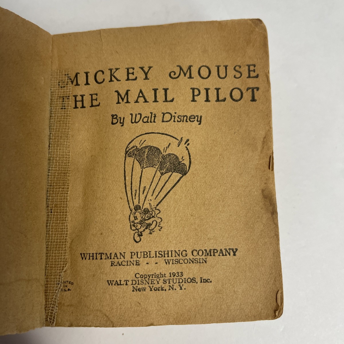 スペシャル 30's MACKEY MOUSE THE MAIL PILOT 本 Vintage Children's