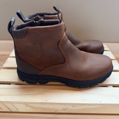Skecher Men’s Relaxed Fit Resment Boots Size 8 Pull On Walking Casual Skechers Mens Resment - Korver Leather Casual Ankle Boots  main image 2