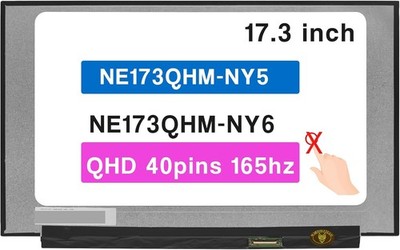 17.3'' LCD Screen for Asus Notebook NE173QHM-NY5 QHD 40pins Non-Touch Display
