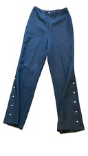 Vintage 70s GlenBrooke Flare Blue Pants Womens Disco