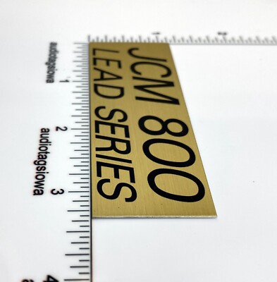 Marshall JCM 800 Logo for Amp Badge Custom Made Gold Aluminum | eBay
