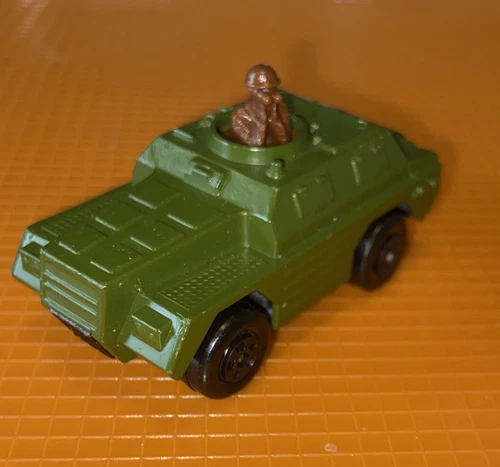 Vintage Lesney Matchbox 1973 Rolamatics No 28 Rare Stout Car England Army works+