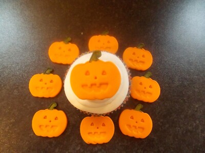 Essbare Fondant Halloween Kürbis Kuchen/Cupcake Topper