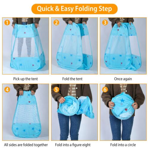 Kids Baby Play Tent Playhouse for Girls Boys Toddler Indoor Outdoor Play Toys US - Picture 67 of 131
