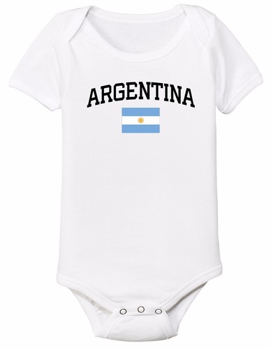 Argentina Soccer Baby Outfit Mameluco Infant Girls Boys Bodysuit T-shirt Kids