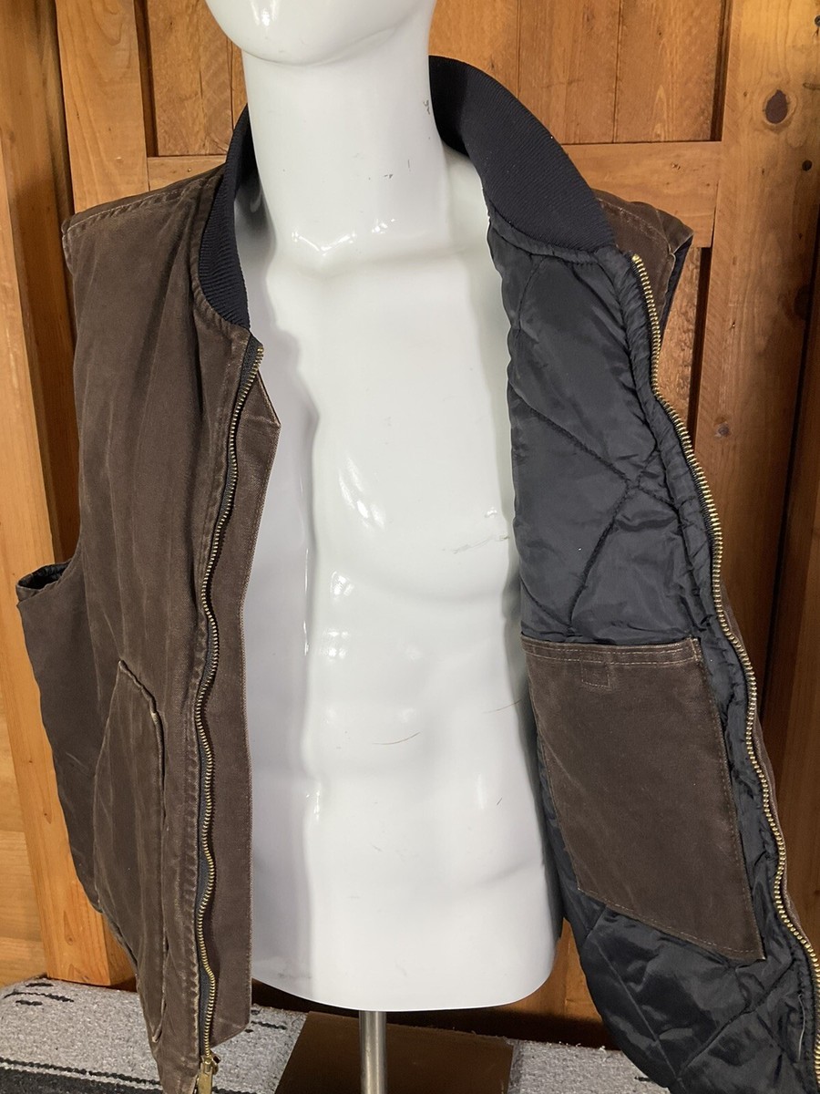 Carhartt V02 Vest Men's Sz 2XL Regular V02 DKB , Dark Brown | eBay