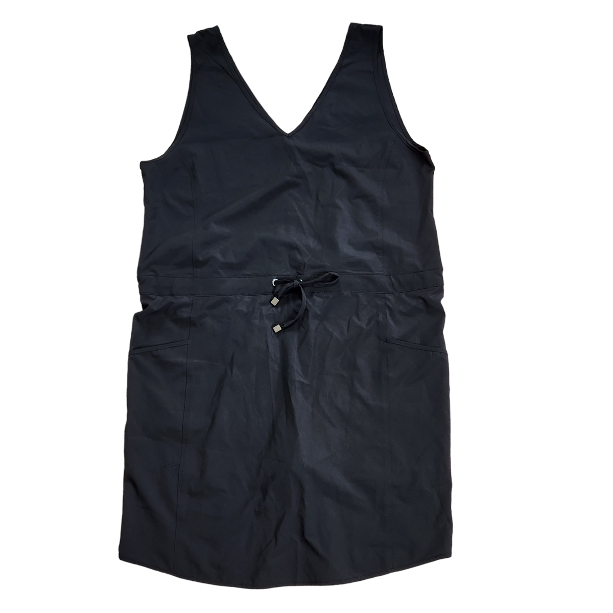 kyodan ladies dress Kyodan Womens Activewear Tank Dress SZ Large Solid Black Outdoor Built In  Shorts