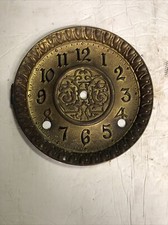 Vintage Ingraham Mantle Clock metal Face PARTS REPAIR