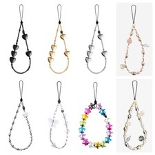 Phone Strap Charm-Heart of Obsidian Sun Pearl Butterfly Phone Charm