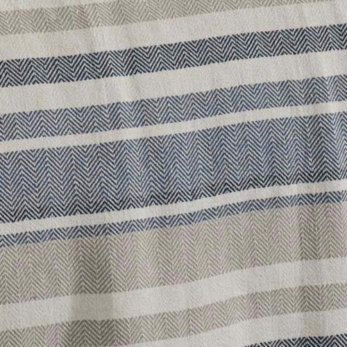 Coperta Eddie Bauer 108"x90" 1 pezzo blu cotone tessuto King Bohemien da interno - Foto 4 di 4