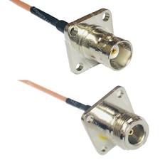 RG316 BNC Flange Female to N FLANGE FEMALE RF Cable Rapid-SHIP LOT
