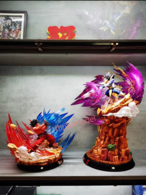 Figurine Dragon Ball Z - Goku Kaioken Vs Vegeta, PVC Super Saiyan, Modèle 2025, Neuf