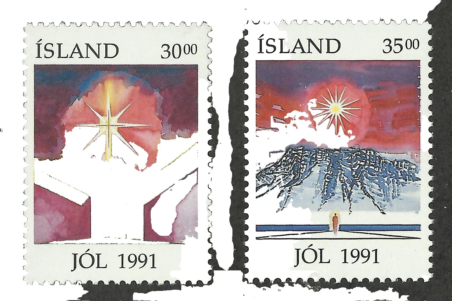 Arte, artista Sellos islandés Multicolor