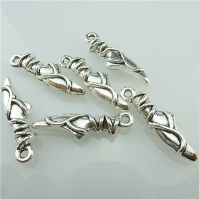 15044*30PCS Antique Silver Vintage Dance Ballerina Ballet Dance Pendant Alloy