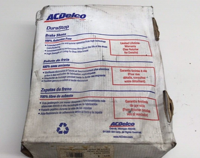 ACDelco 17242R Drum Brake Shoe Rear Front GM 18029594 | eBay