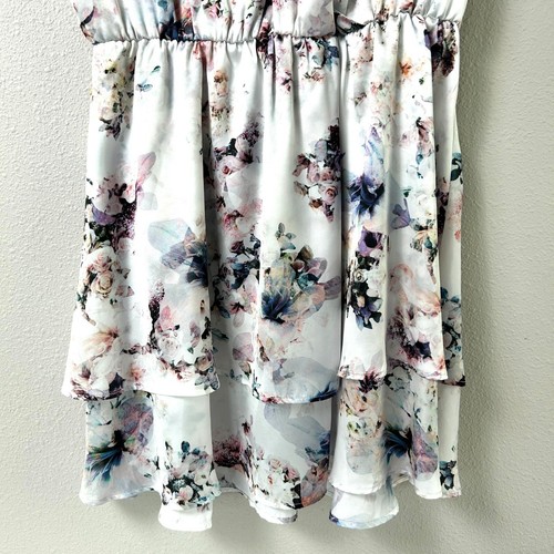 Mini Vestido Show Me Your MuMu Shawna Talla L Floral Manga Acampanada Pullover - Imagen 3 de 10