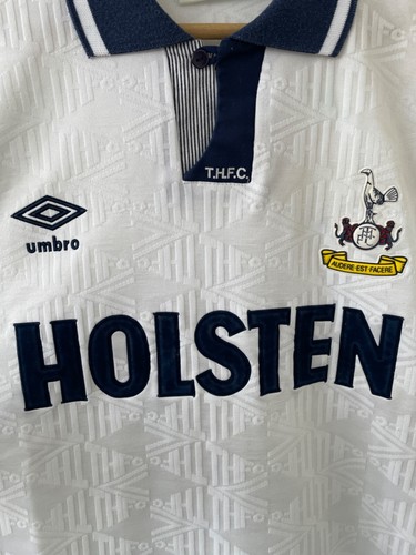TOTTENHAM HOTSPUR 1991-1993 HOME FOOTBALL SOCCER SHIRT JERSEY TRIKOT UMBRO sz M - Picture 5 of 9