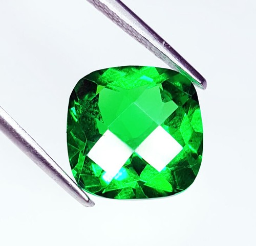 Certified Natural Tsavorite Garnet 10 Ct Cushion Garnet Loose Gemstone Gem W608 - Picture 5 of 14
