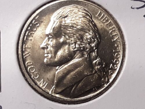 1992-P Jefferson Nickel Near Gem Unc with Full Steps