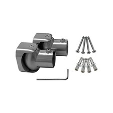 Naiture Shower Curtain Rod Swivel Flange In 4 Finishes