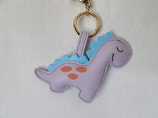 Itzy Ritzy Character Diaper Bag Charm Keychain Dempsey Lavender Dino Dinosaur
