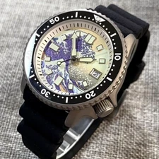 41mm Kanagawa Titanium 20ATM Sapphire Glass Full Luminous NH35A Auto Mens Watch