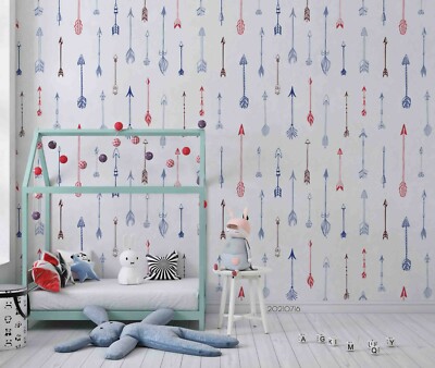 3D Arrow Seamless Wallpaper Wall Mural Removable Self-adhesive 233