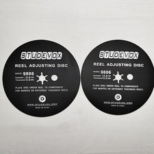 2X Trident NAB Adapter 98mm 0.6mm Spacer For Reel to Reel Tape Recorders