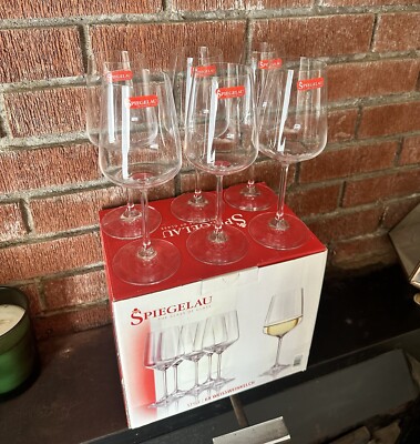 WINE GLASS Libbey No. 4675202 P1 cs White Wine Glass, 15 oz. Spiegelau 6 Pack