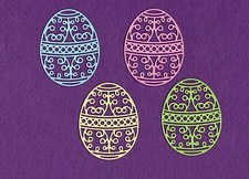EASTER EGG  2 die cuts scrapbook cards