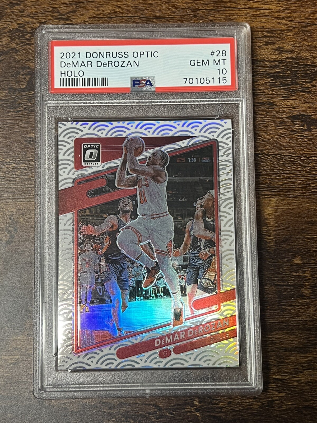 2021 Donruss Optic DeMAR DeROZAN Holo #28 PSA 10