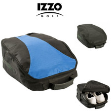 Izzo Golf Shoe Bag, Nylon Zipped, Water Resistant, Ventilated, Inner Pocket