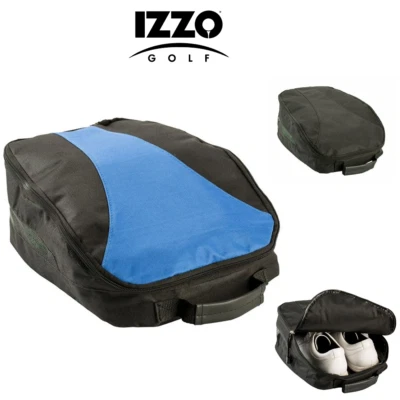 Izzo Golfschuhtasche, Nylon Reißverschluss, wasserabweisend, belüftet, Innentasche