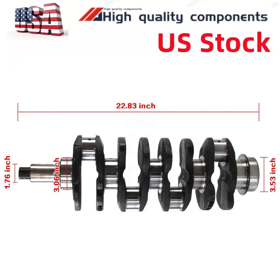 Cigüeñal ALTA CALIDAD para CATERPILLAR CAT C3.4 3044C C3044CT 3044 Foto 2 de 4