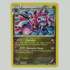 Hydreigon 98/124 Reverse Holo Rare BW Dragons Exalted Pokemon Card