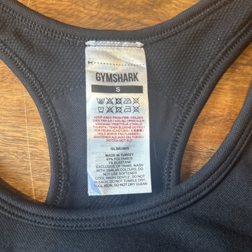 Gymshark Flex Sports Bra Light Support In Black Size S - Picture 2 of 5