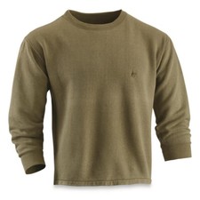 Genuine French Military Thermal Plush Fleece Sweater Army Winter Surplus Medium