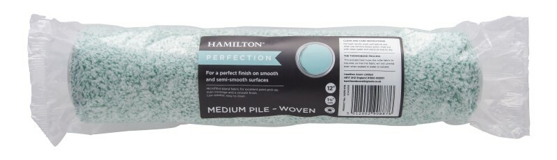 Hamilton Perfection Medium Pile Microfibre Woven Roller Sleeve 12""