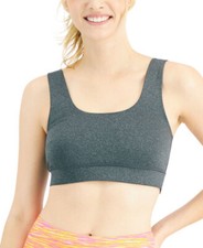 Jenni Womens Square-Neck Bralette (Grey Black...