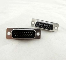 100x D-SUB DB26 26 Pin Male Straight Solder Type Adapter Connector 3 Rows DB26M
