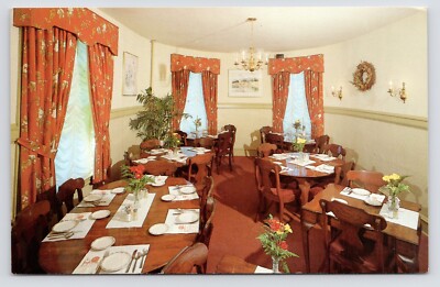 Ingleneuk Tea House Interior Historic Swarthmore Pennsylvania PA 1980s Postcard