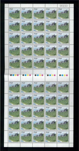 1991 Fiji Postage Stamps #637-640 Mint Full Sheet Set Nature Reserve Forest Park - Picture 2 of 4