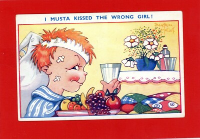 Beatrice Mallet Artist Signed Vintage Postcard