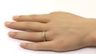 14k yellow gold .44ct SI1 G round diamond wedding band ring 2.2g ladies 6.5 — photo 8