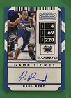 2020 Contenders Draft Picks Game Ticket Purple /99 Paul Reed RC #93 DePaul
