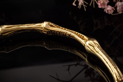 Tiffany & Co. Vintage Armreif Armband Bambus Bamboo Bracelet in Gelbgold Schmuck - Bild 7 von 7