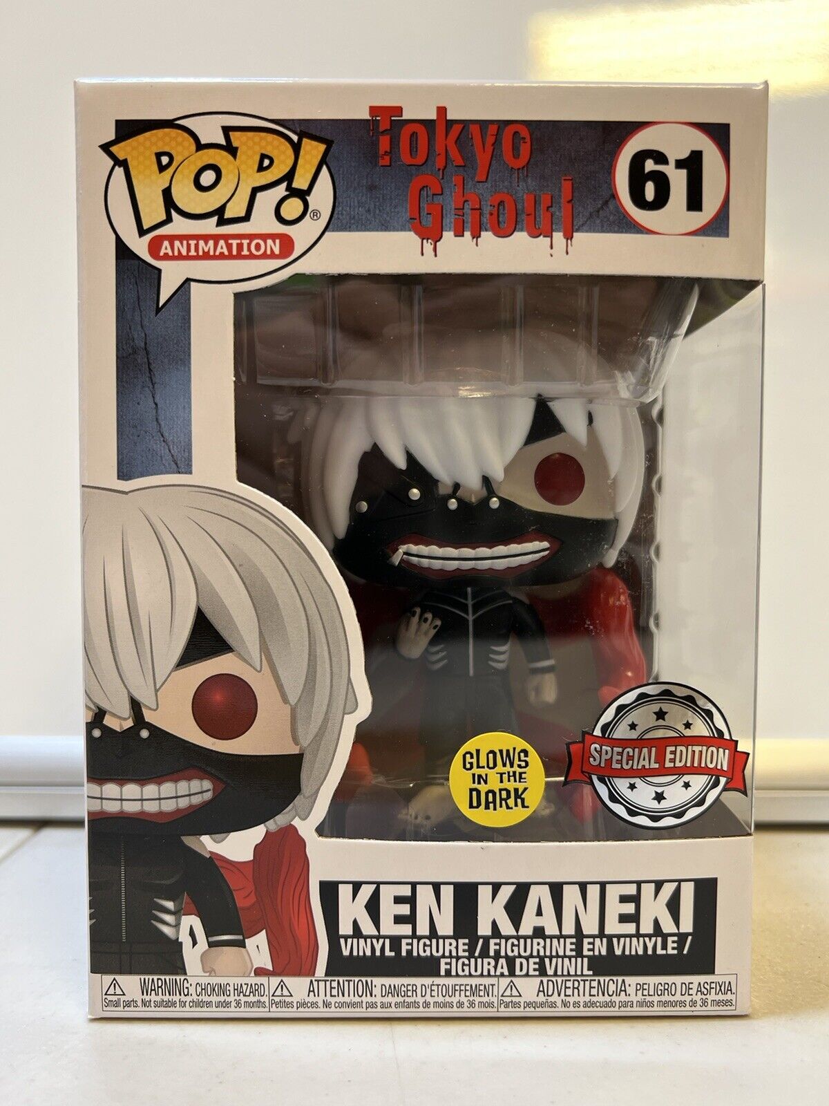 Funko - Pdf00005607 - Pop - Manga - Tokyo Ghoul - Ken Kaneki - Glow In The  Dark 61 - Noir/Gris