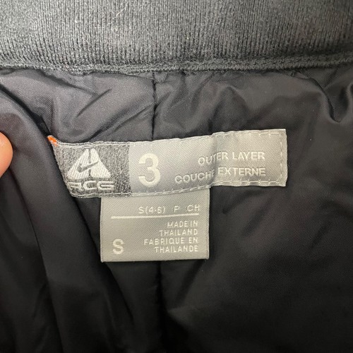 Vintage Nike ACG 3 Outer Layer Pants Womens Small Black Snowboard Ski Snow Gear - Picture 3 of 14