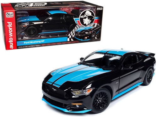 Auto World 2016 Ford Mustang GT 5.0 schwarz "Petty's Garage" 1/18 Diecast AW321 - Bild 1 von 5