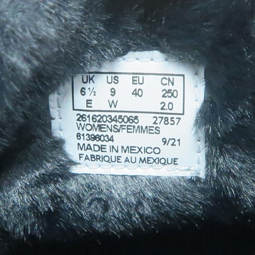 NUEVO ~ Zuecos Clarks Roseville para mujer talla 9W cuero negro sin cordones mulas deslizables - Imagen 2 de 8